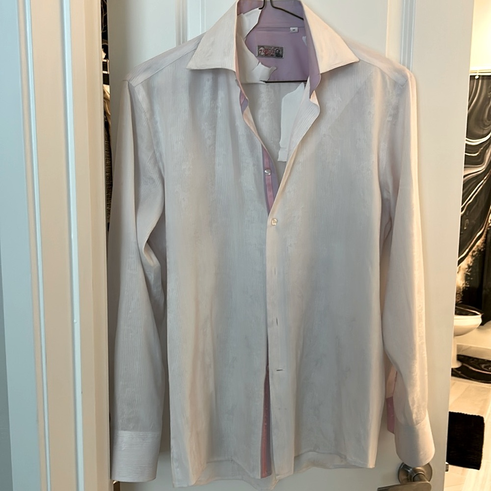 Tiglio Rosso men's button down Long-Sleeve Shirt medium